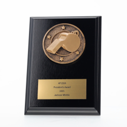 Spartan Whistle Black Plaque 150mm