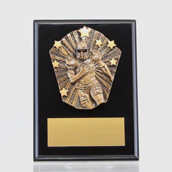 Cosmos Gridiron Black Plaque 150mm