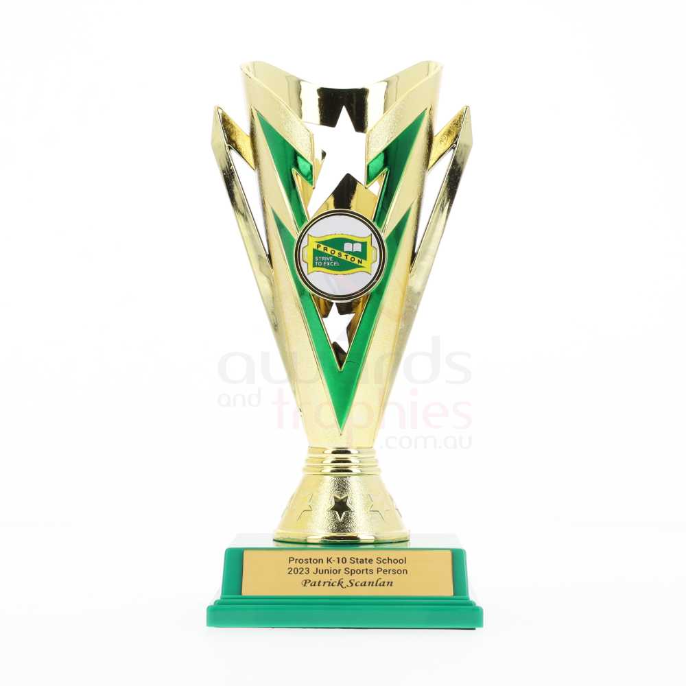 Star Flash Cup Gold/Green 180mm