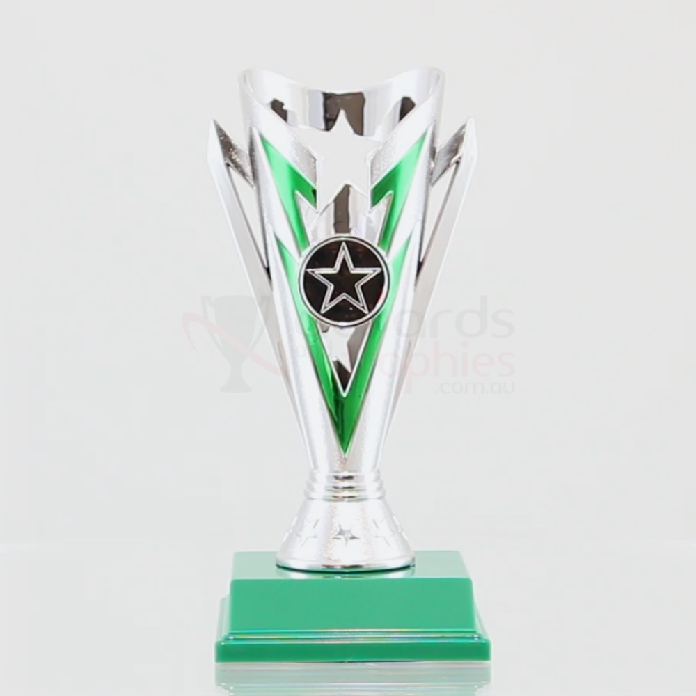 Star Flash Cup Silver/Green 180mm