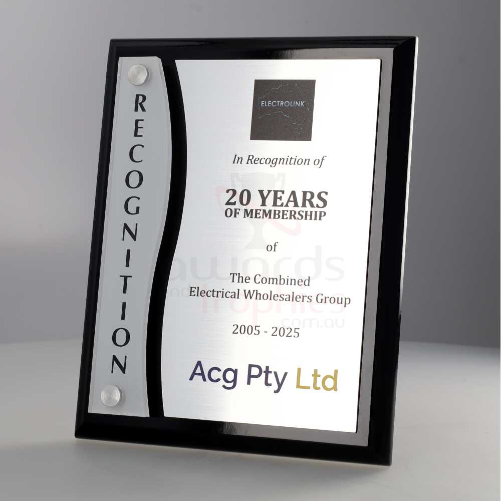 Accolade Series - Recognition Plaque 225mm