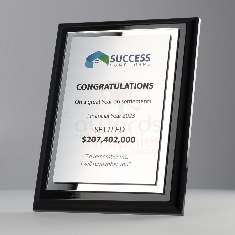 Sublime Plaque Silver 200mm