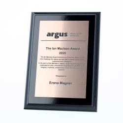 Budget Gloss Black Plaque - Bronze 150mm