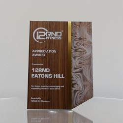 Ripple Gold Plaque Small