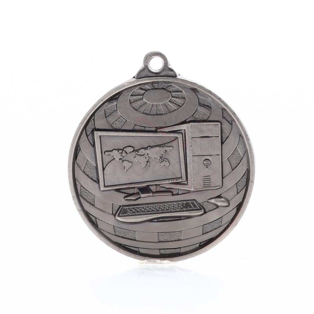 Global Computer Medal 50mm Silver 