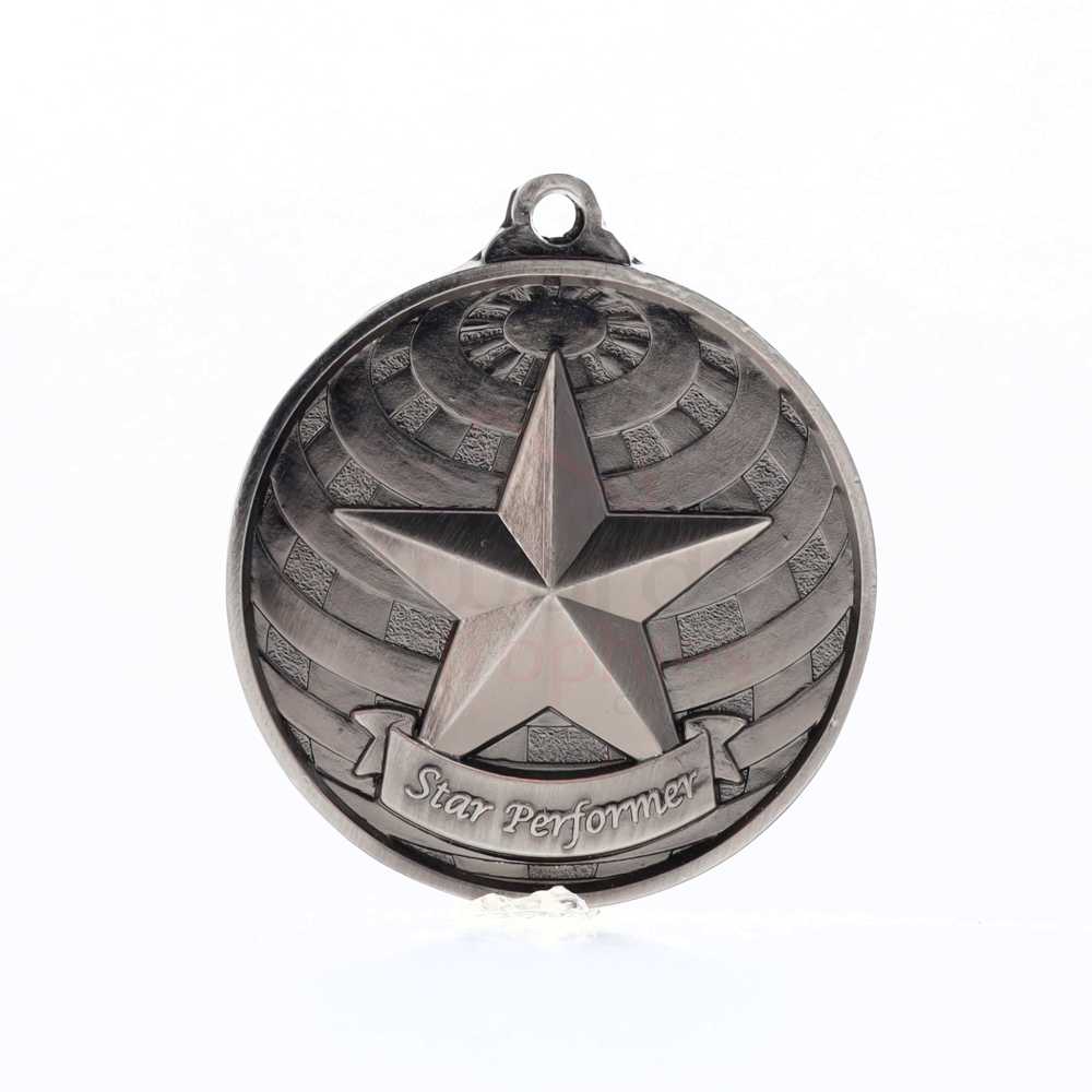 Global Star Performer Medal 50mm Silver 