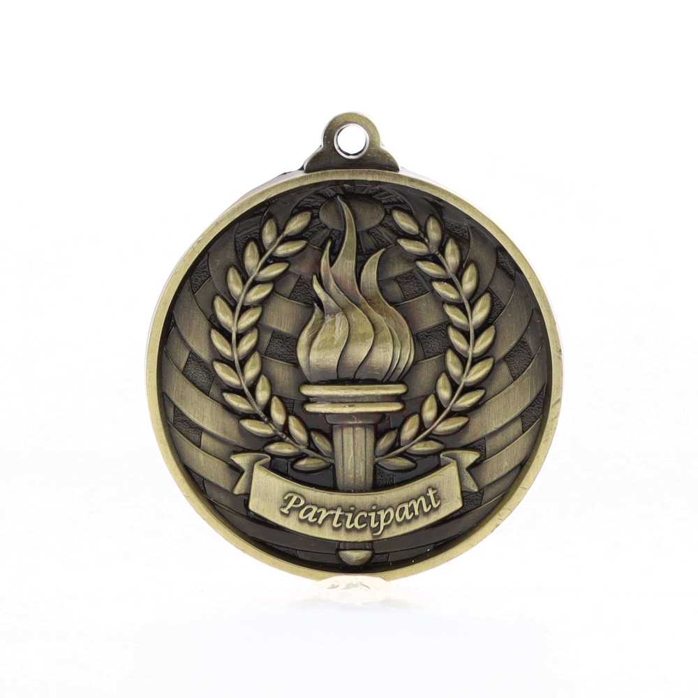 Global Participant Medal 50mm Gold 