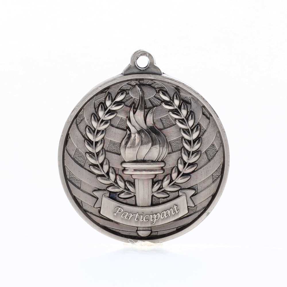 Global Participant Medal 50mm Silver 