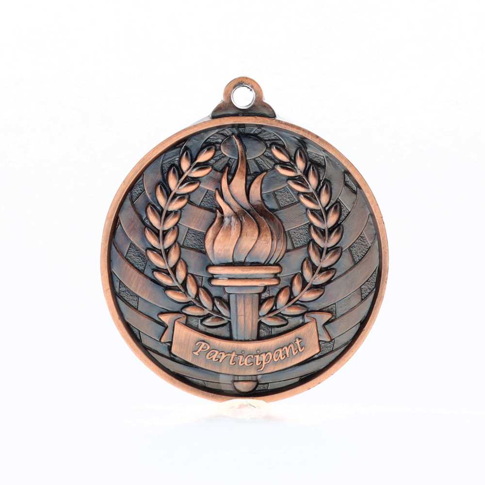 Global Participant Medal 50mm Bronze 