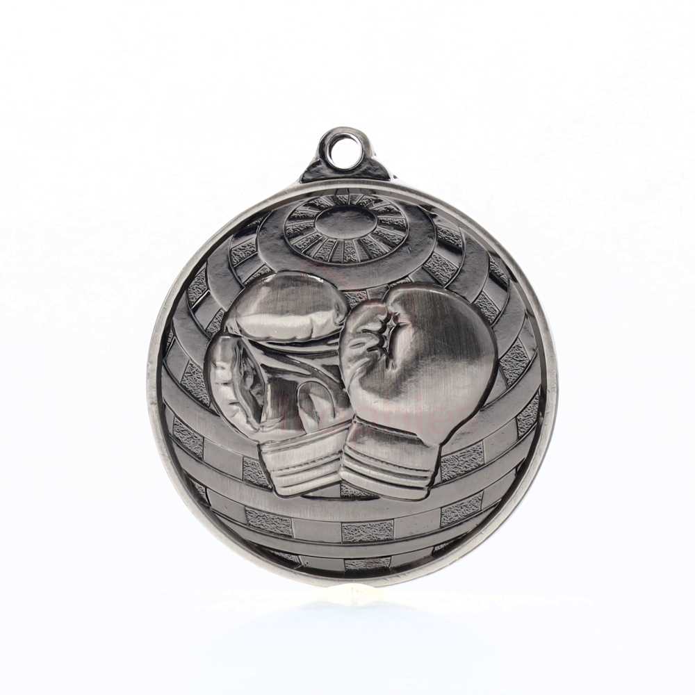 Global Boxing Medal 50mm Silver 