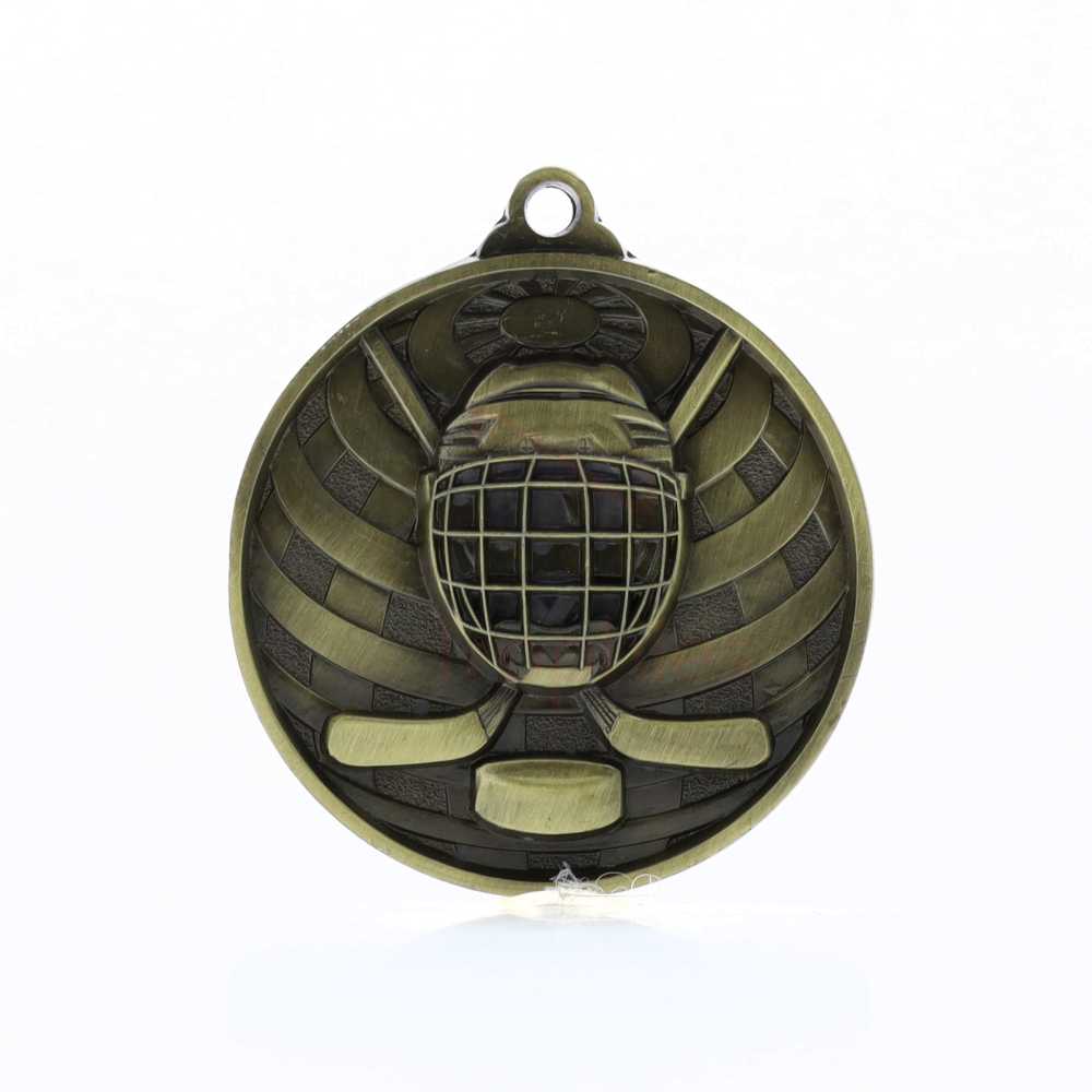 Global Ice Hockey Medal 50mm Gold 