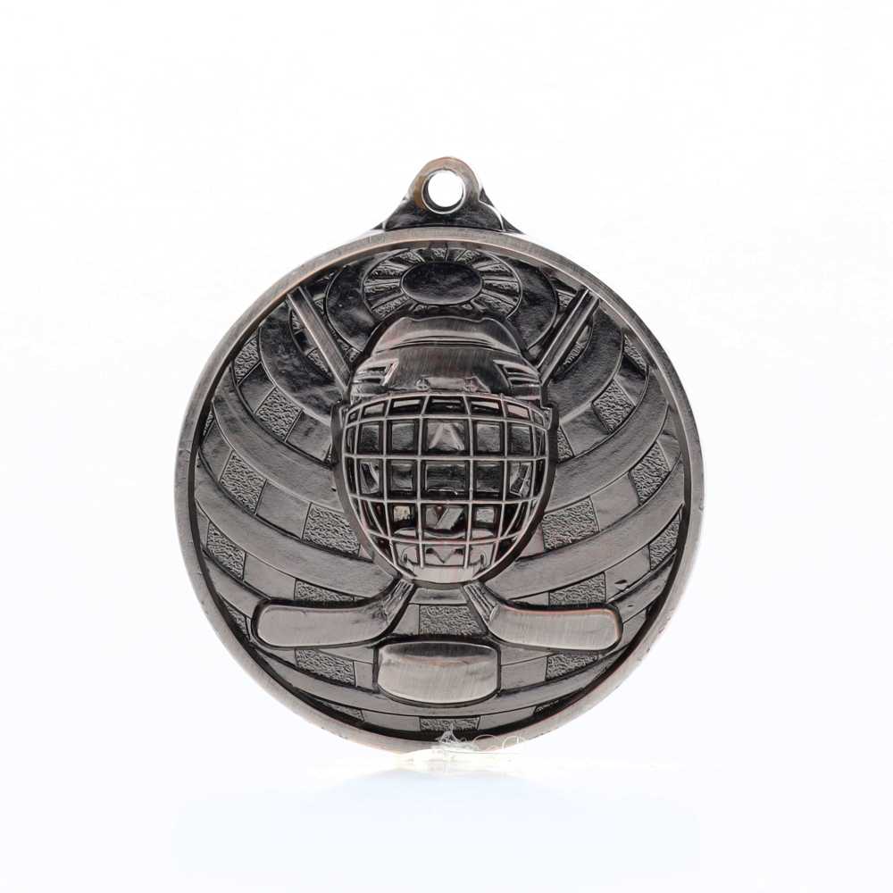 Global Ice Hockey Medal 50mm Silver 