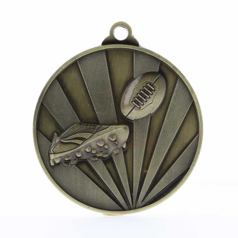 Sunrise AFL Medal 70mm Gold 