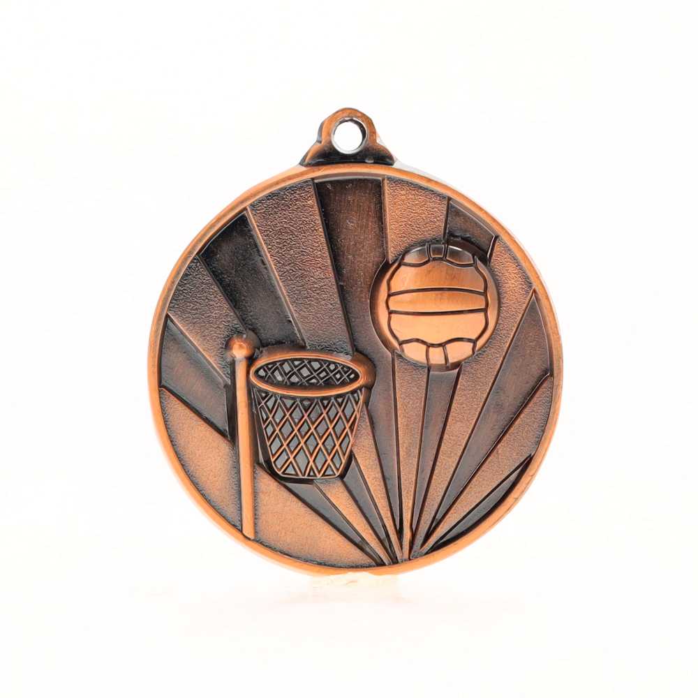 Sunrise Netball Medal 70mm Bronze 