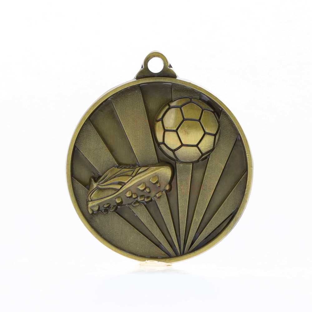 Sunrise Soccer Medal 70mm Gold 