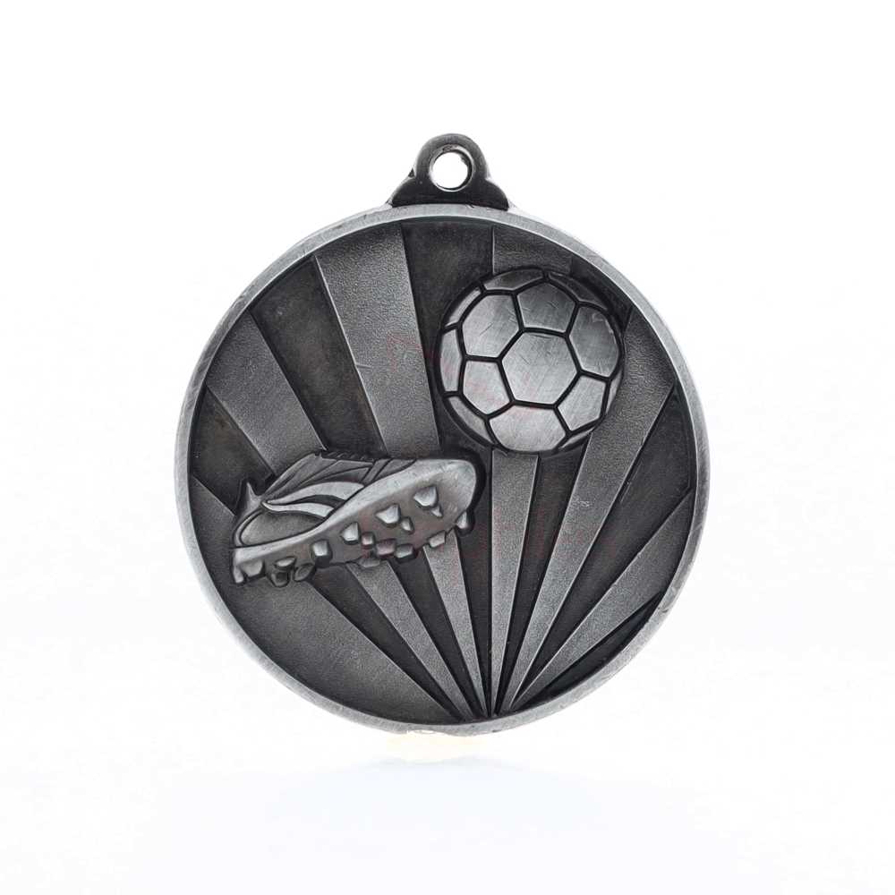 Sunrise Soccer Medal 70mm Silver 