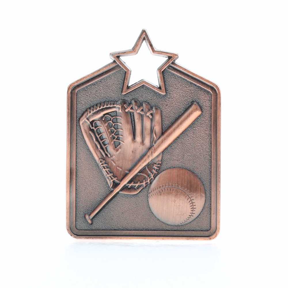 Shield Medal Baseball 60mm Bronze