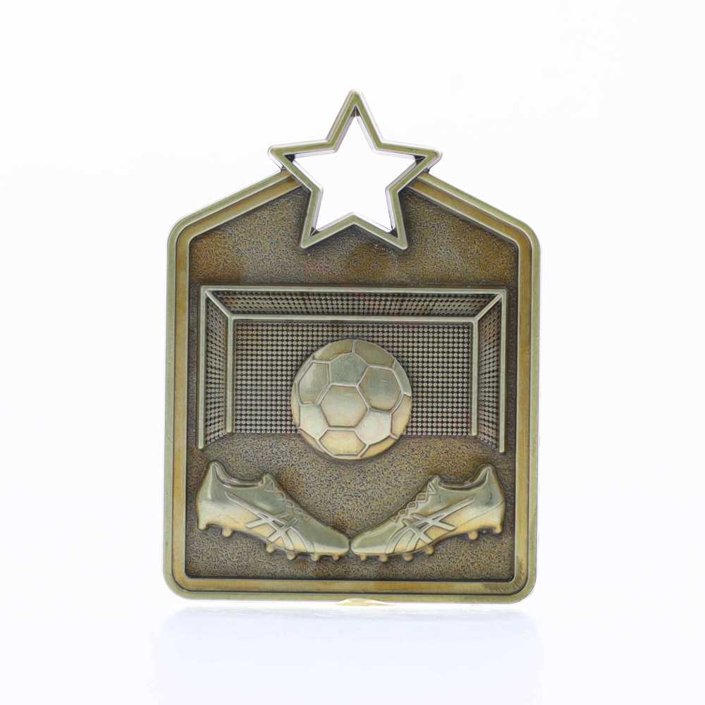 Shield Medal Soccer 60mm Gold