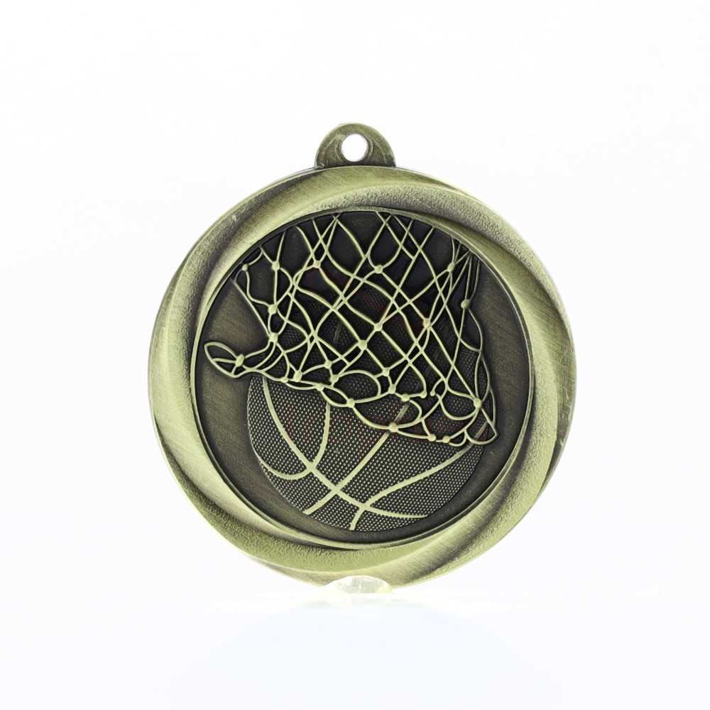 Econo Basketball Medal 50mm Gold