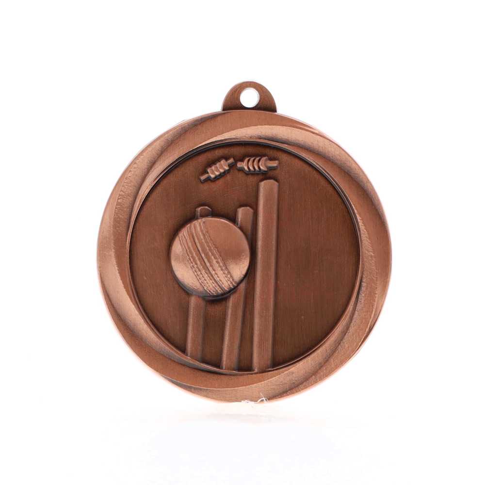 Econo Cricket Medal 50mm Bronze