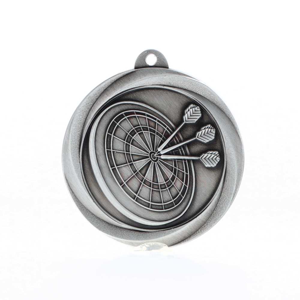 Econo Darts Medal 50mm Silver