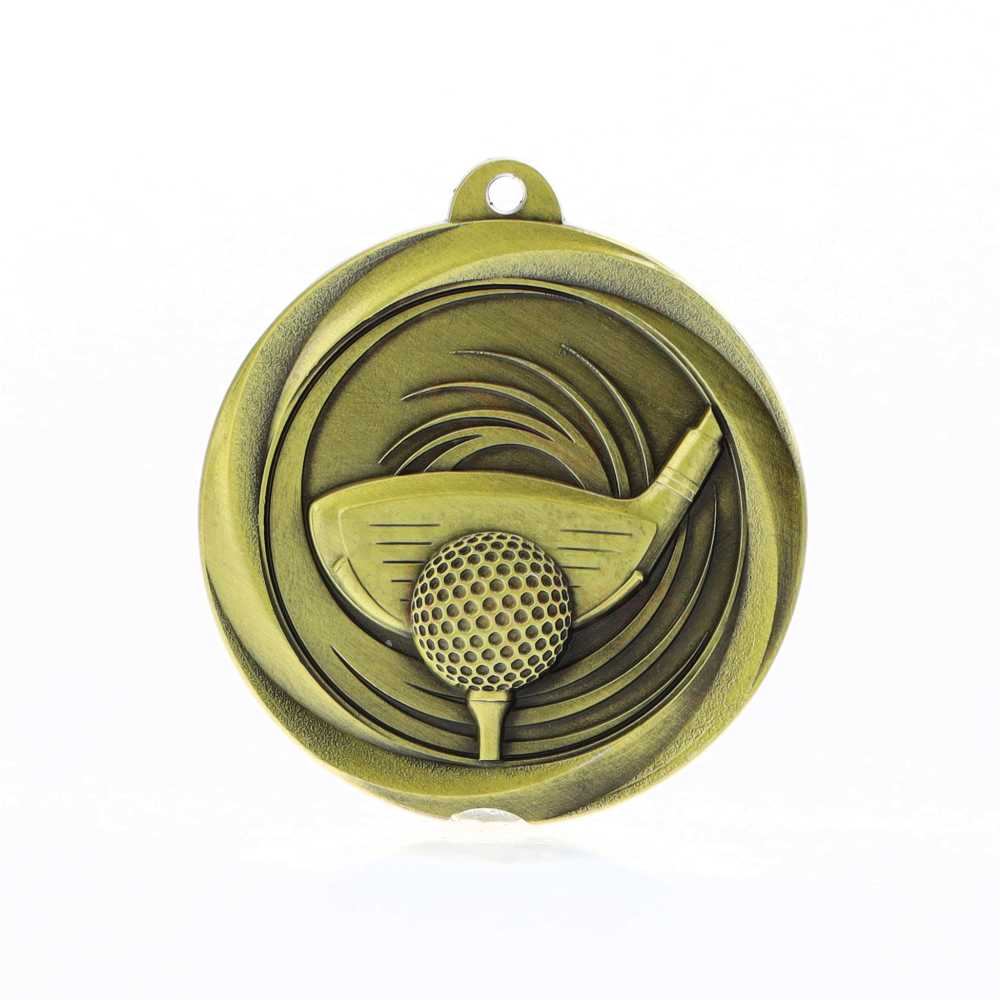 Econo Golf Medal 50mm Gold