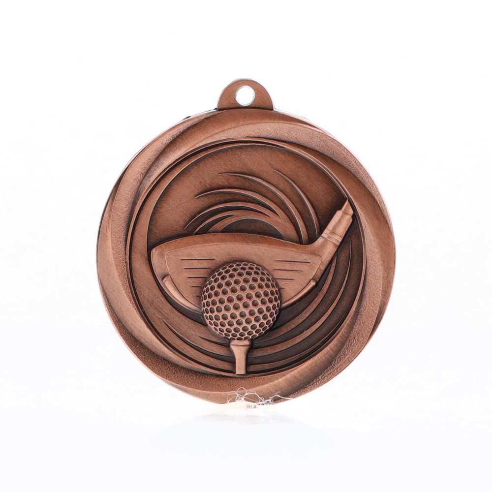 Econo Golf Medal 50mm Bronze