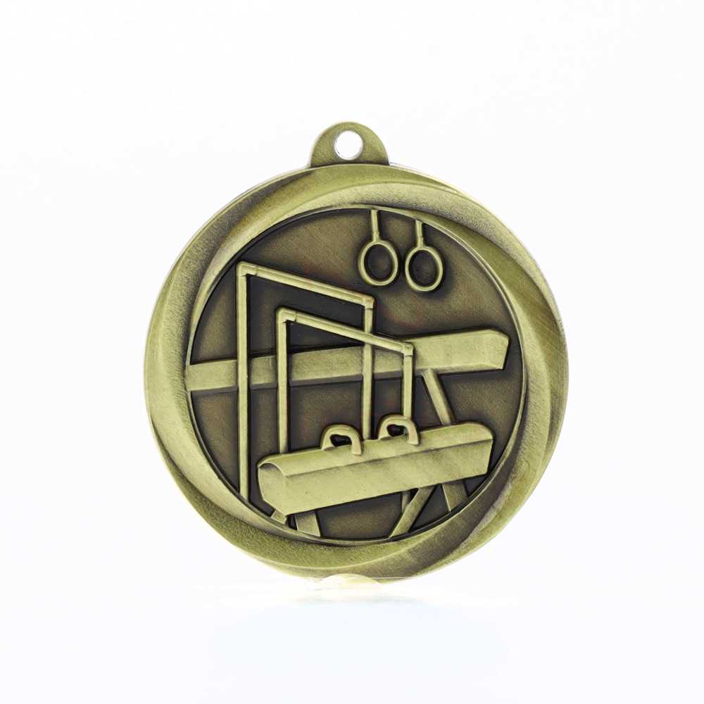 Econo Gymnastics Medal 50mm Gold