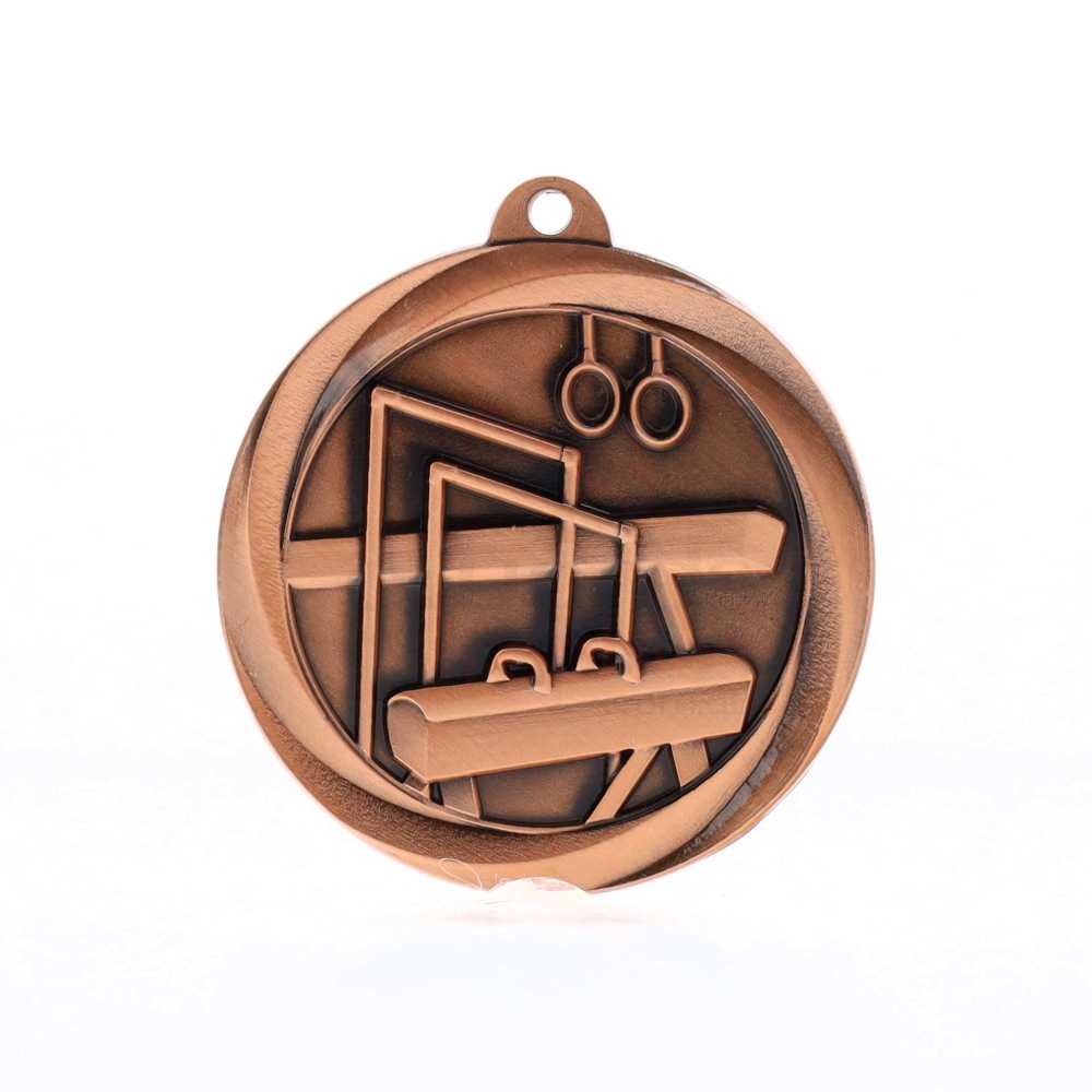 Econo Gymnastics Medal 50mm Bronze