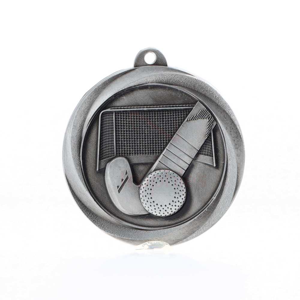 Econo Hockey Medal 50mm Silver