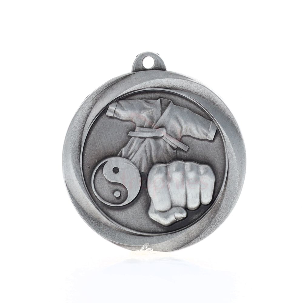 Econo Martial Arts Medal 50mm Silver