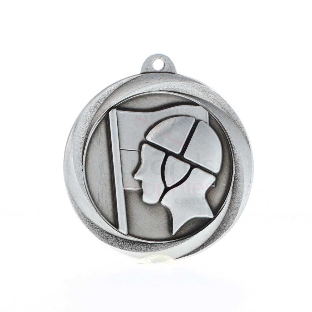 Econo Surf Lifesaving Medal 50mm Silver