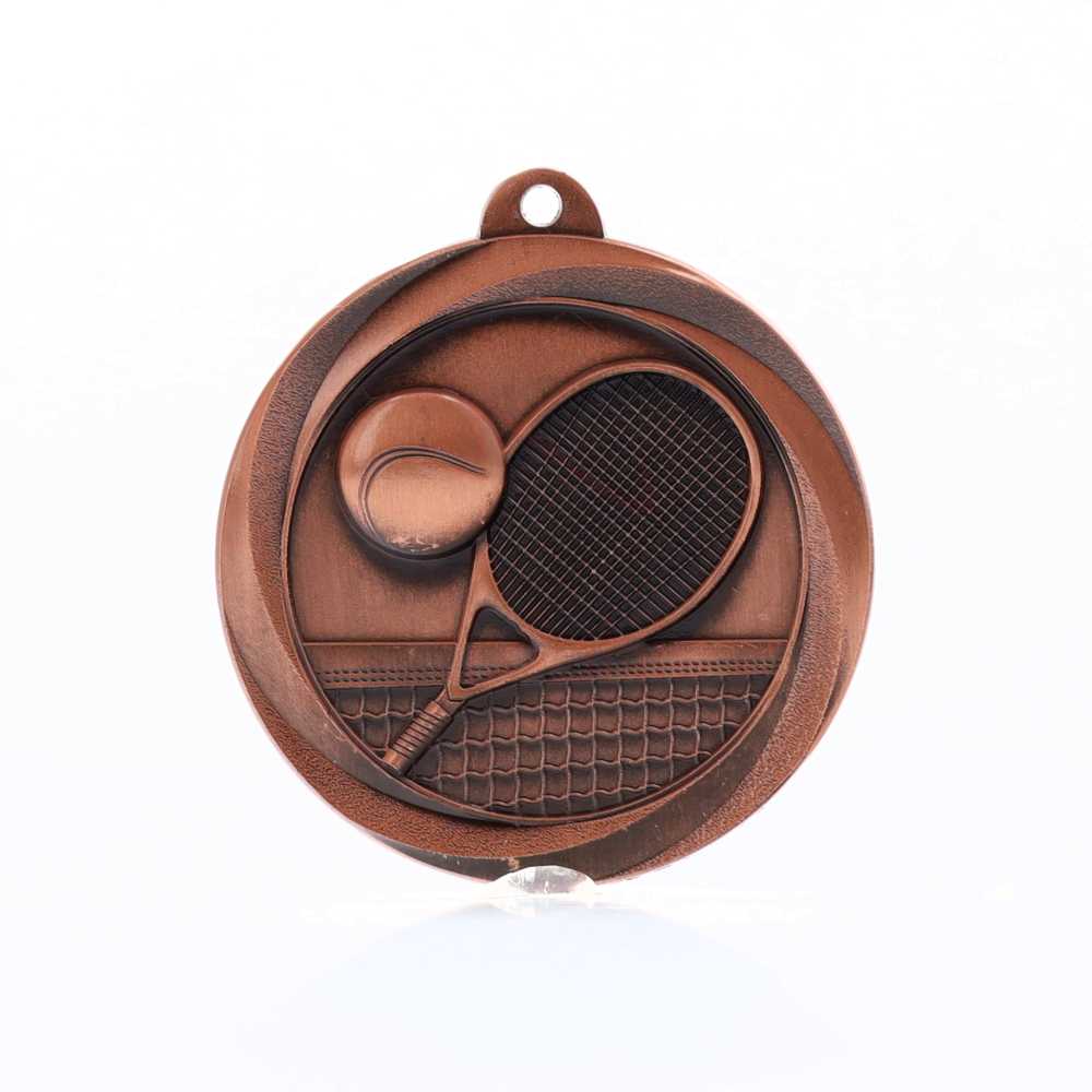 Econo Tennis Medal 50mm Bronze