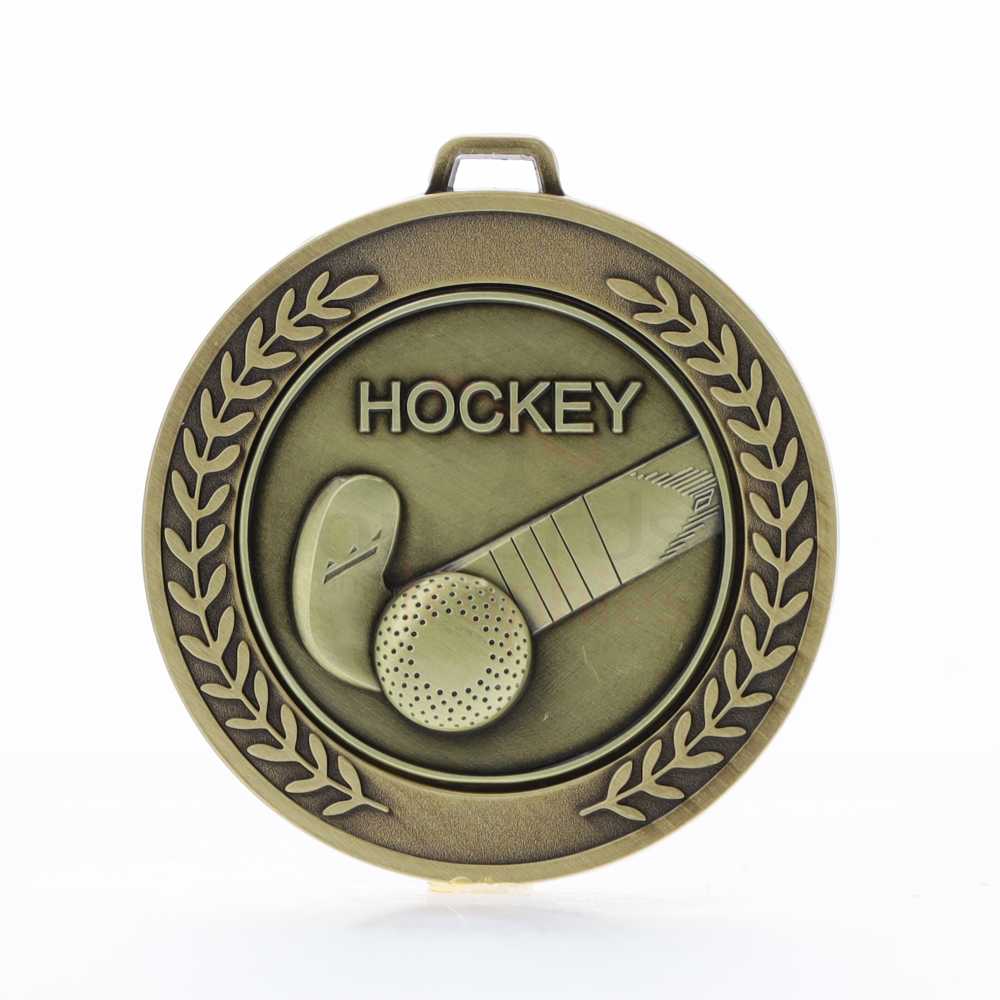 Heavyweight Hockey Medal 70mm Gold