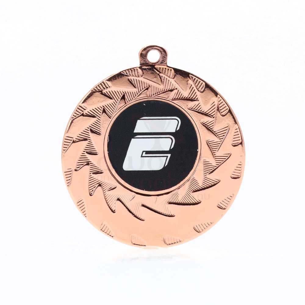 Jagged Personalised Medal 50mm Bronze