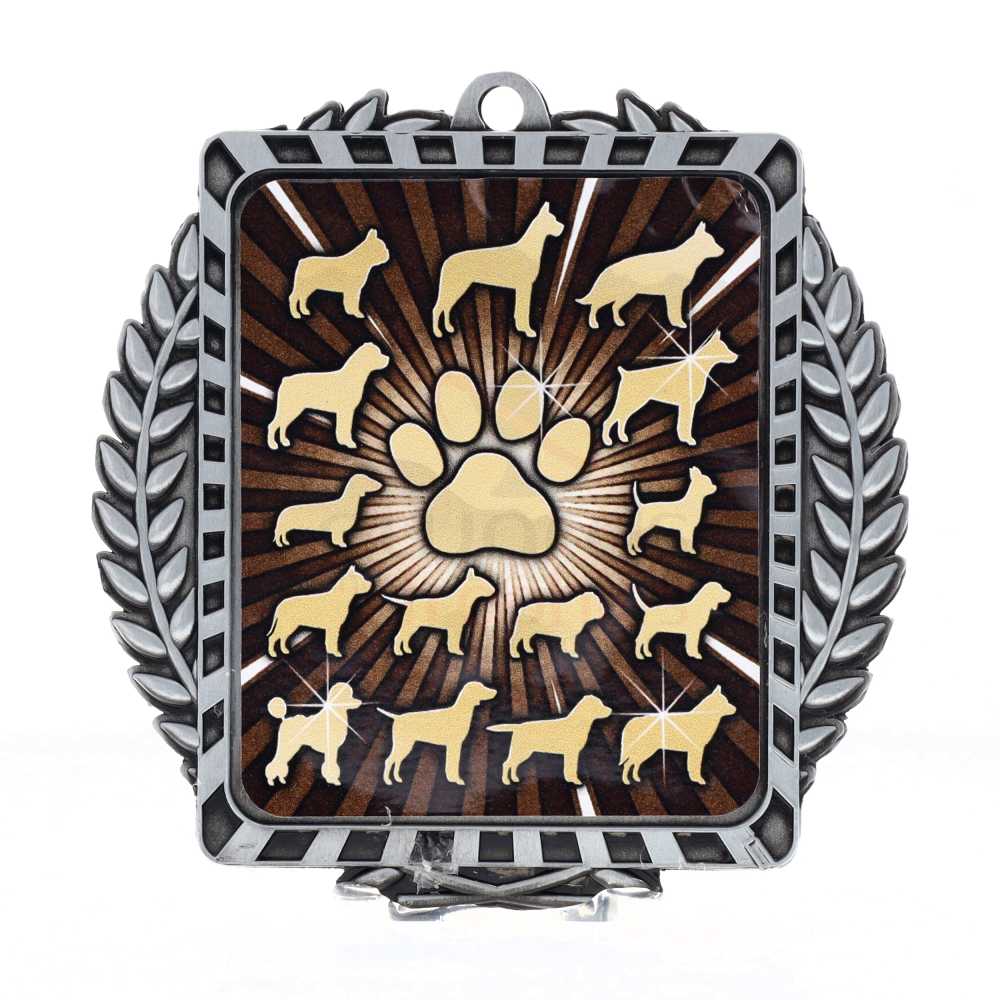 Lynx Wreath Dogs Silver