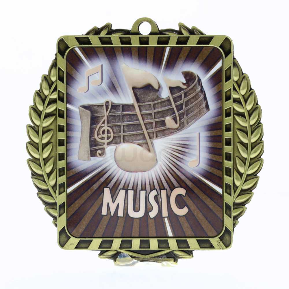 Lynx Wreath Music Gold