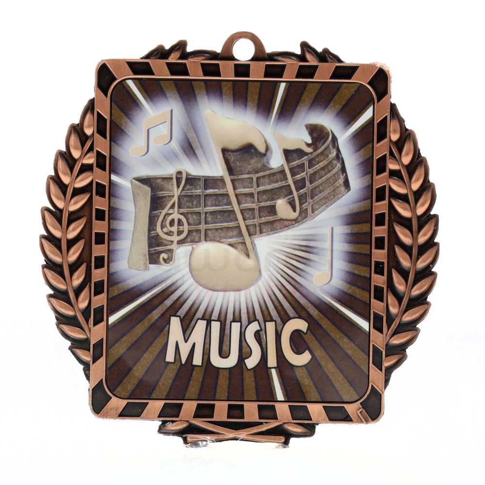 Lynx Wreath Music Bronze