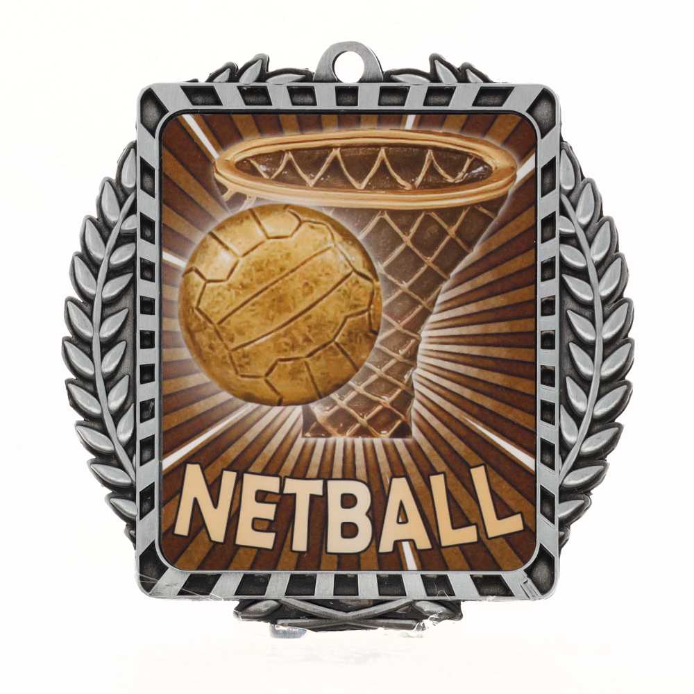 Lynx Wreath Netball Silver