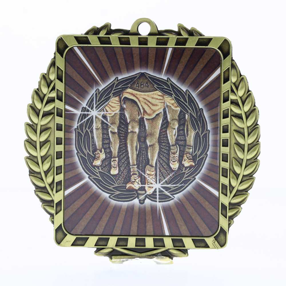 Lynx Wreath Track Medal Gold