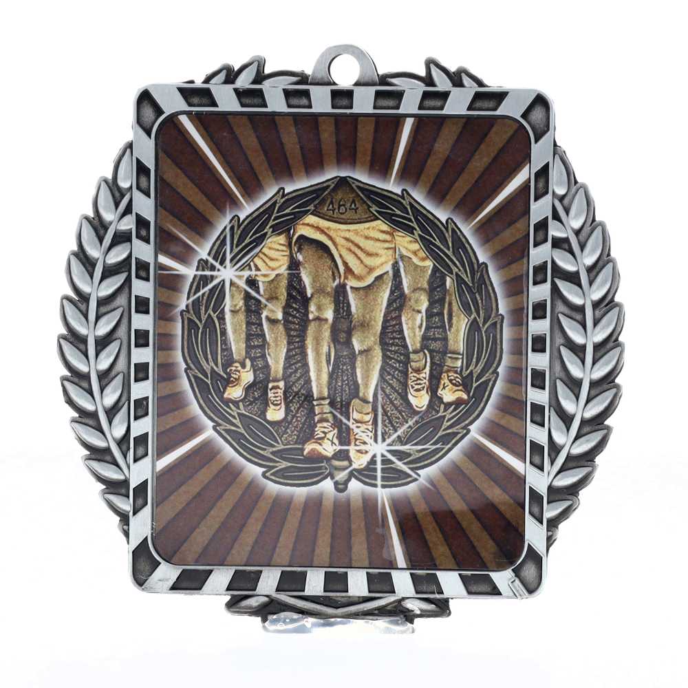 Lynx Wreath Track Medal Silver