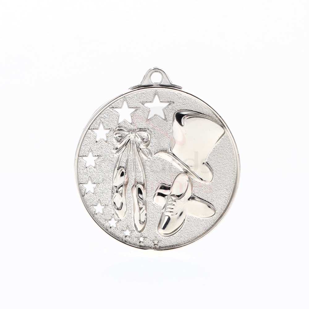 Star Dance Medal 52mm Silver