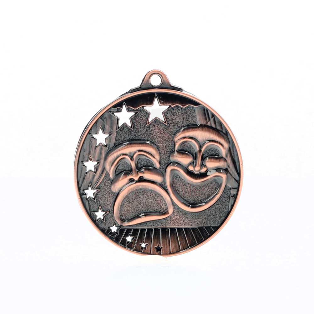 Star Drama Medal 52mm Bronze