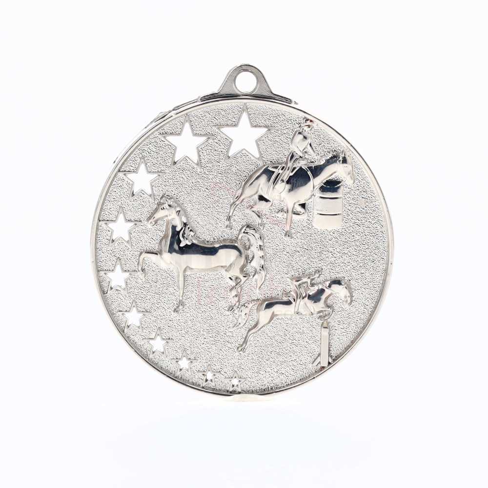 Star Equestrian Medal 52mm Silver