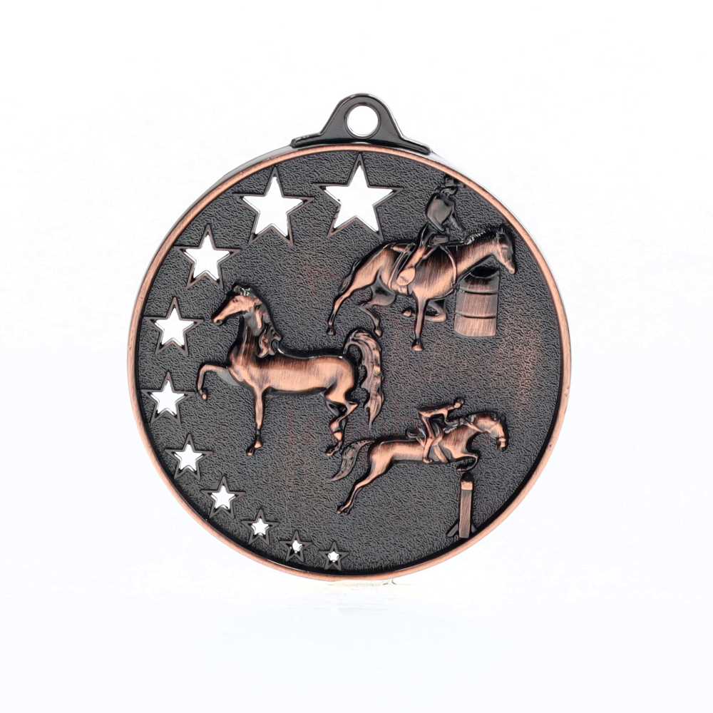 Star Equestrian Medal 52mm Bronze