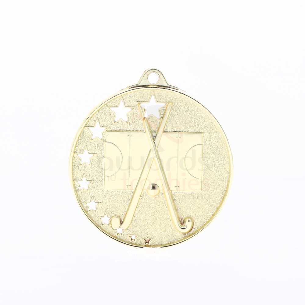 Star Hockey Medal 52mm Gold