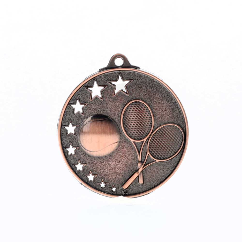 Star Tennis Medal 52mm Bronze