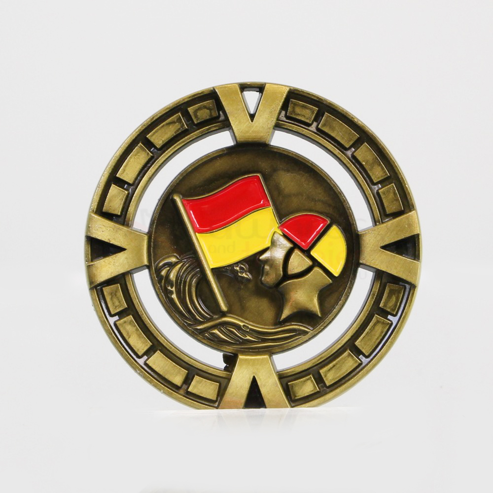 Varsity Lifesaving Medal 65mm Gold
