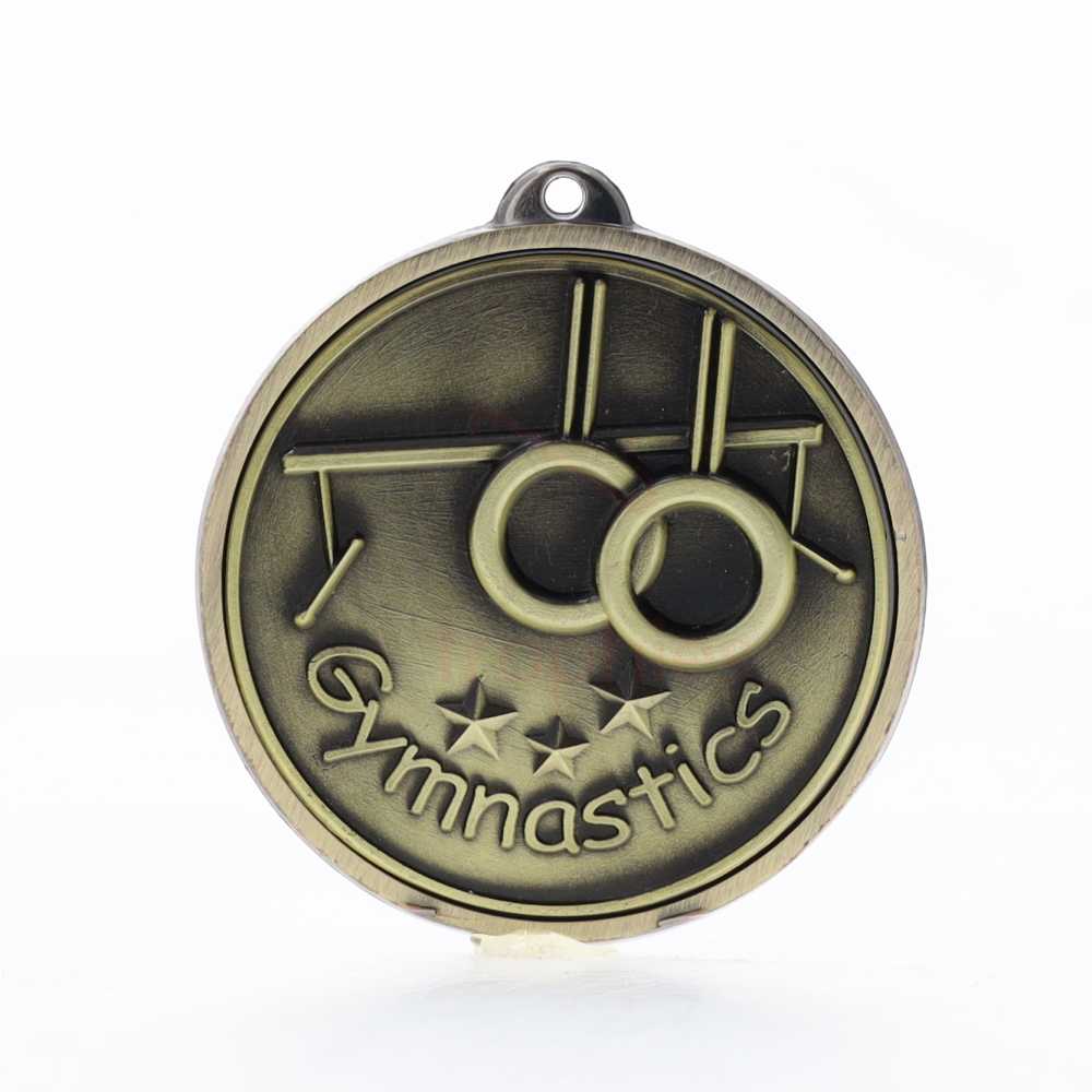 Triumph Gymnastics Medal 50mm Gold