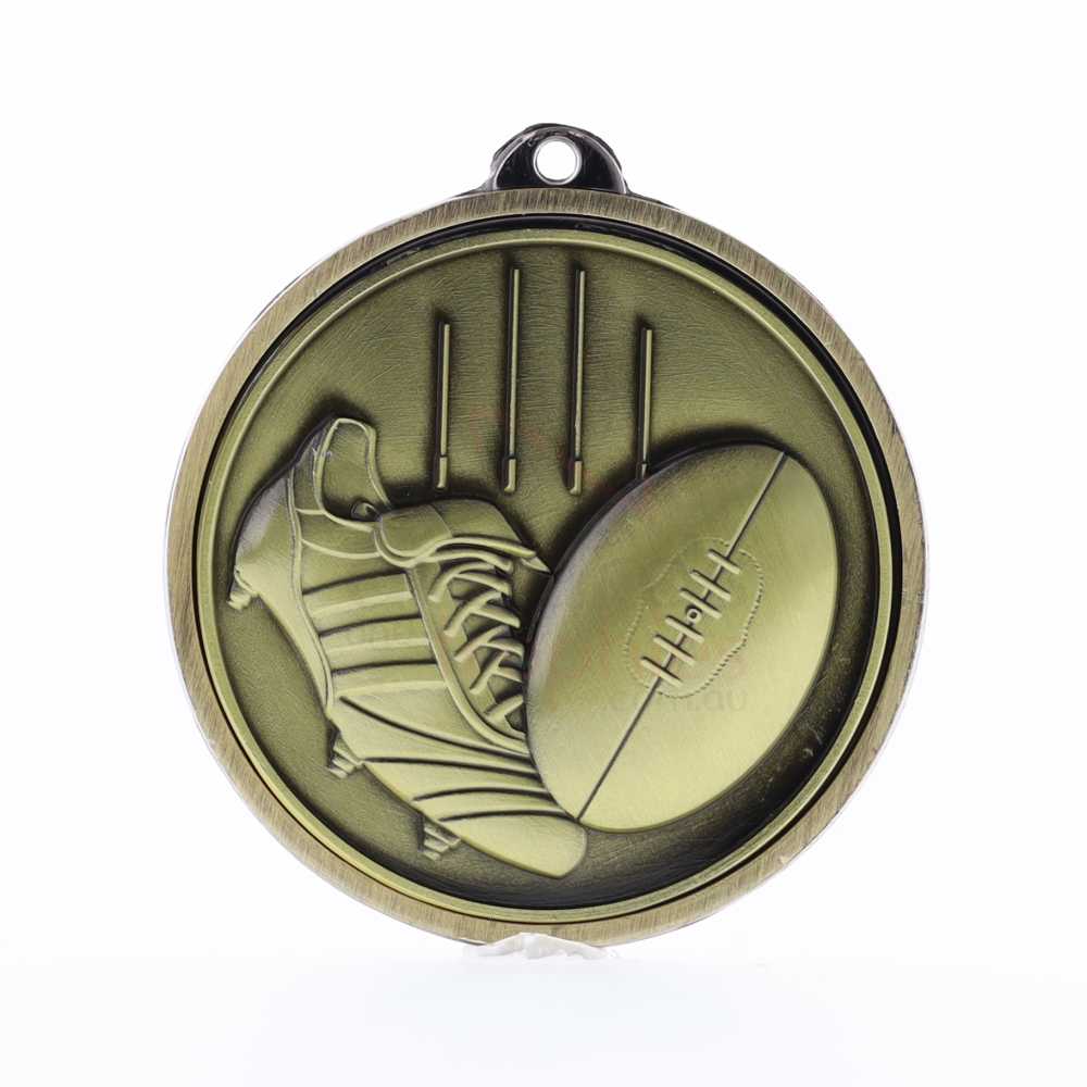 Triumph Aussie Rules Medal 50mm Gold